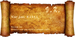 Varjas Kitti névjegykártya